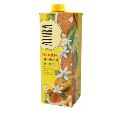 Orange juice 100%, AURA, 1 L